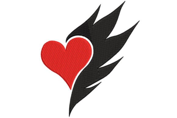 Heart Shape Embroidery Design