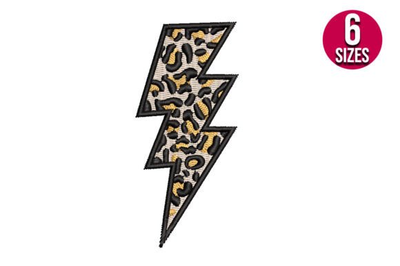 Leopard Print Lightning Bolt